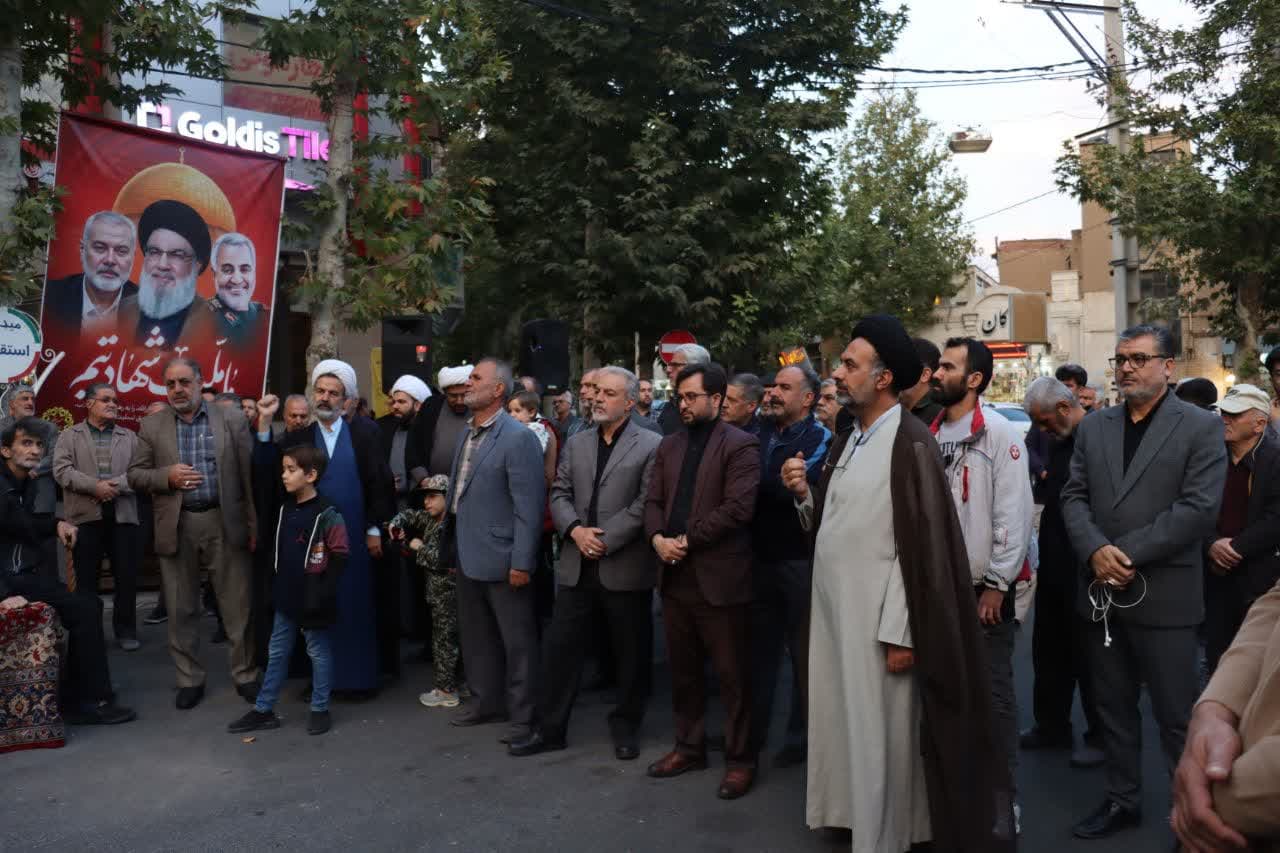 تجمع مردم شریف و شهید پرور شهرستان محلات در محکومیت ترور شهید سید حسن نصرالله